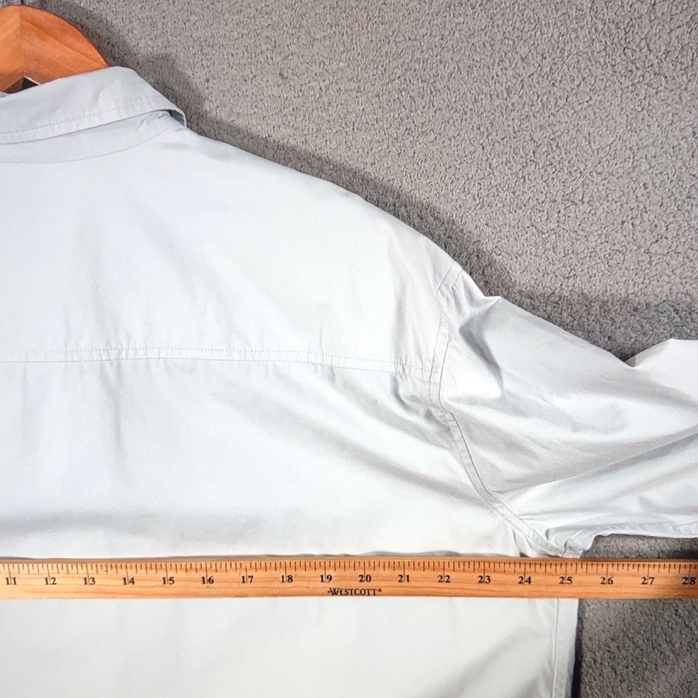 Julia Amory Classic Light Blue Long Sleeve Button-Up Shirt - Picture 6 of 10